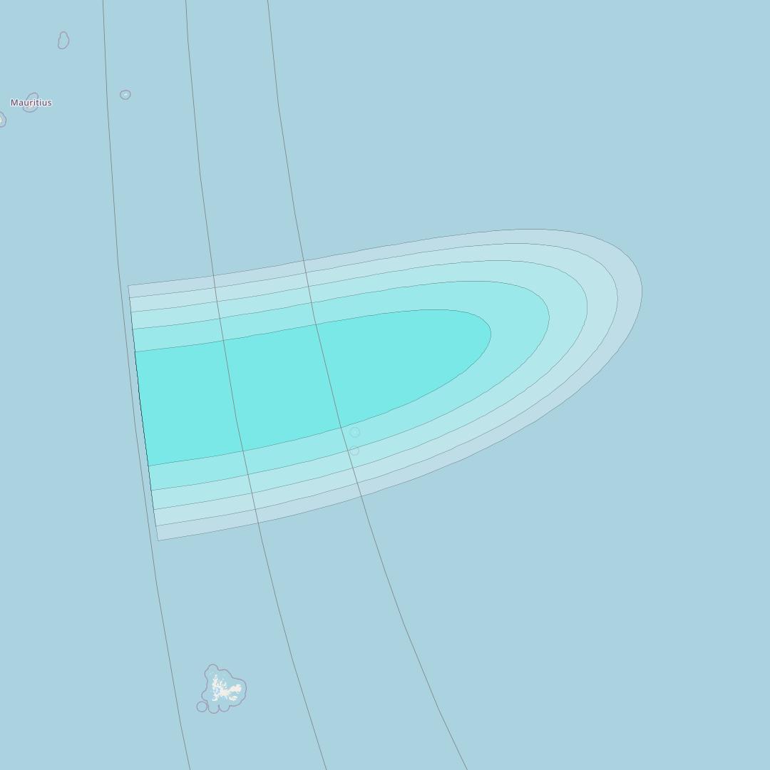 Inmarsat-4F1 at 143° E downlink L-band S008 User Spot beam coverage map