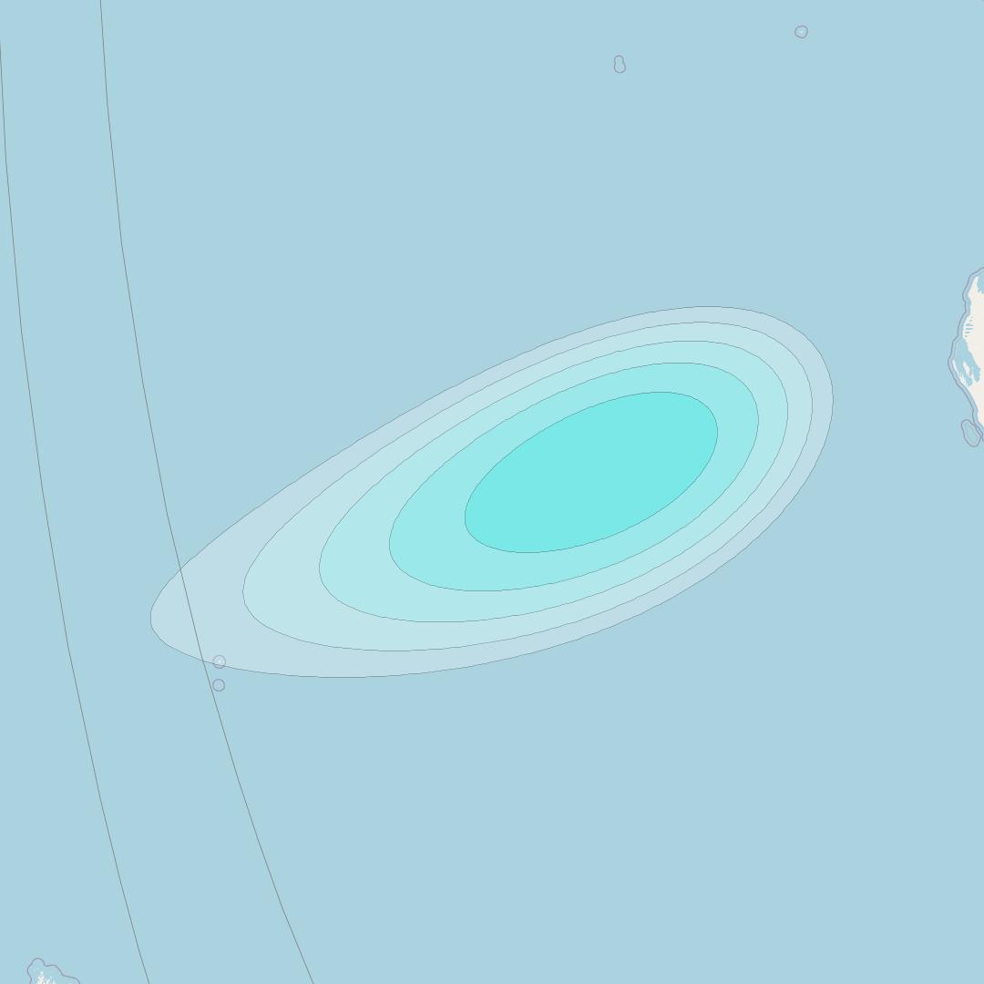 Inmarsat-4F1 at 143° E downlink L-band S019 User Spot beam coverage map