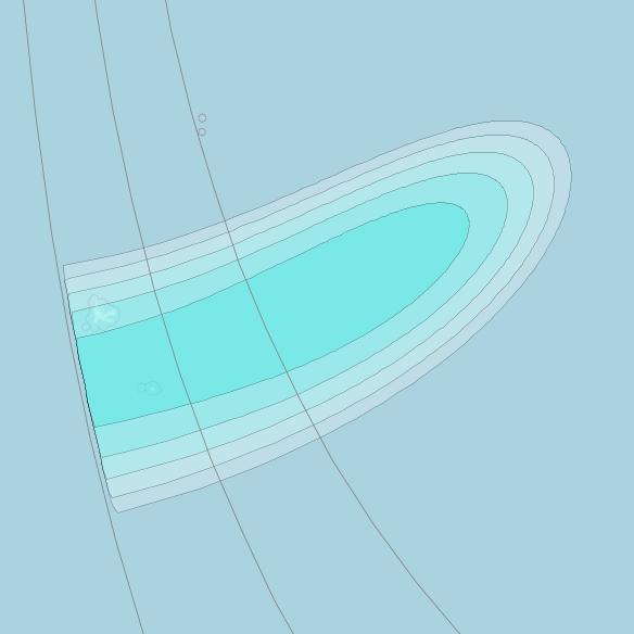 Inmarsat-4F1 at 143° E downlink L-band S029 User Spot beam coverage map