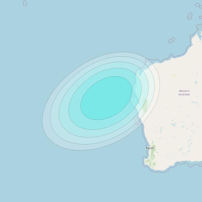 Inmarsat-4F1 at 143° E downlink L-band S031 User Spot beam coverage map
