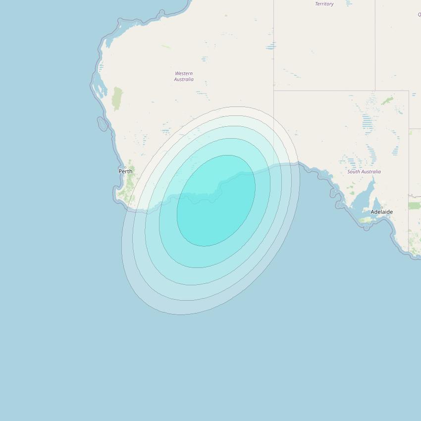 Inmarsat-4F1 at 143° E downlink L-band S056 User Spot beam coverage map