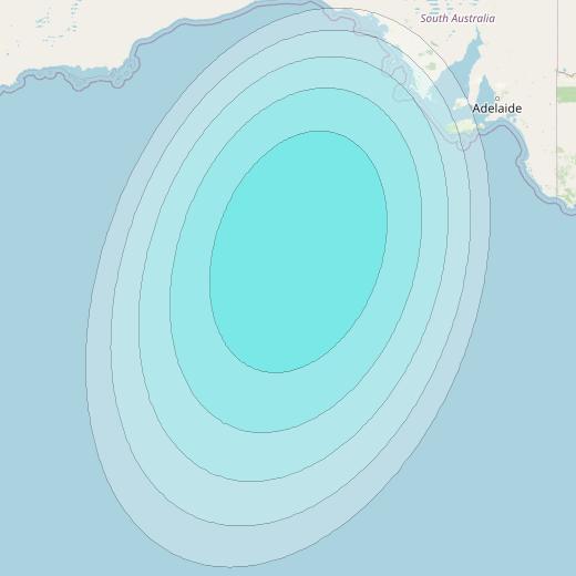 Inmarsat-4F1 at 143° E downlink L-band S070 User Spot beam coverage map