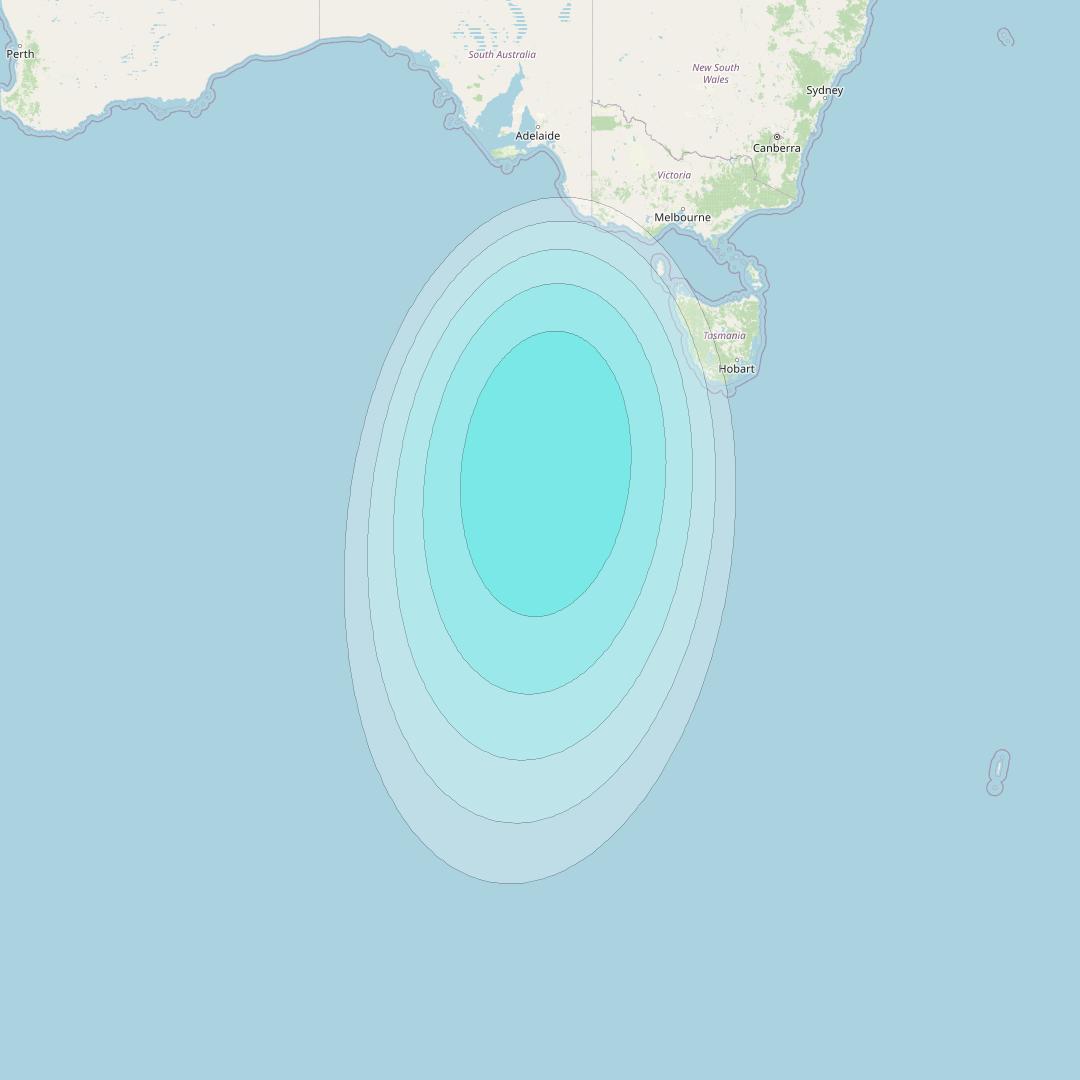 Inmarsat-4F1 at 143° E downlink L-band S084 User Spot beam coverage map