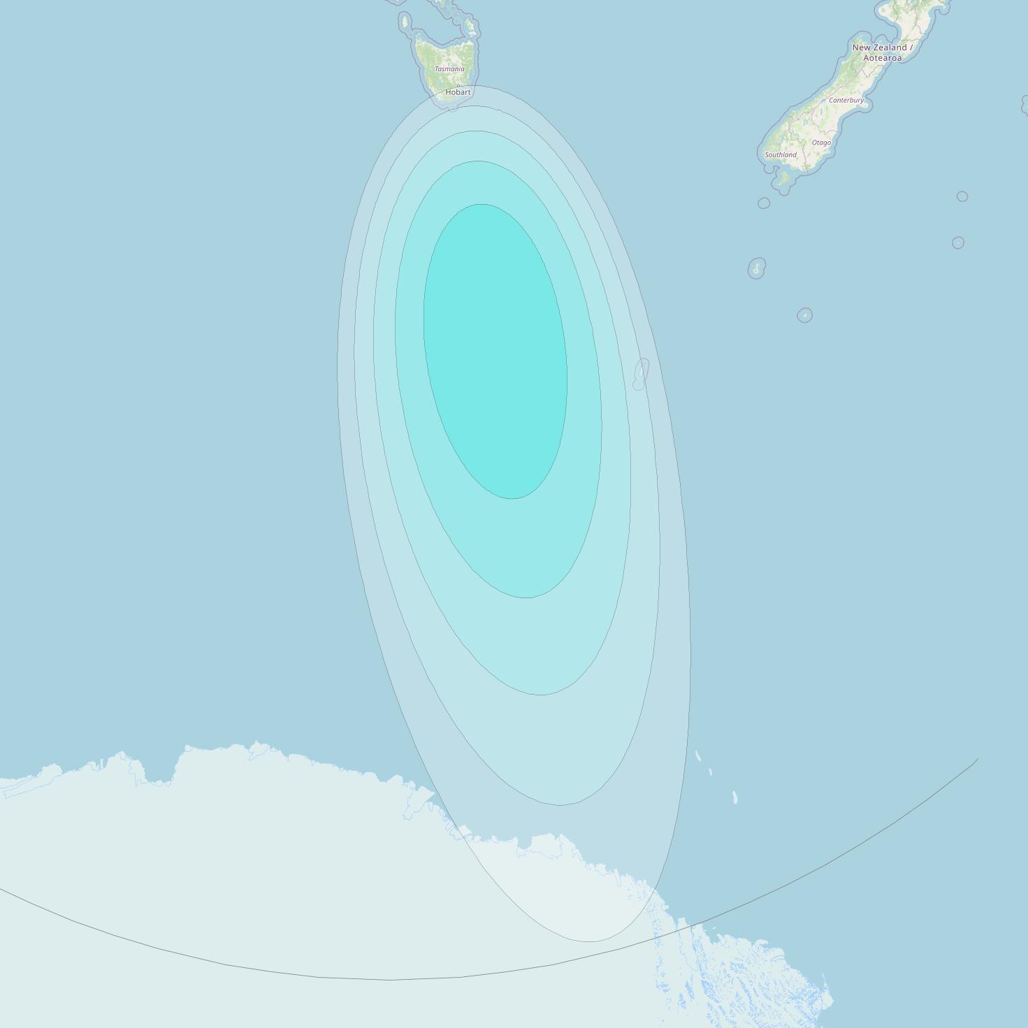 Inmarsat-4F1 at 143° E downlink L-band S098 User Spot beam coverage map