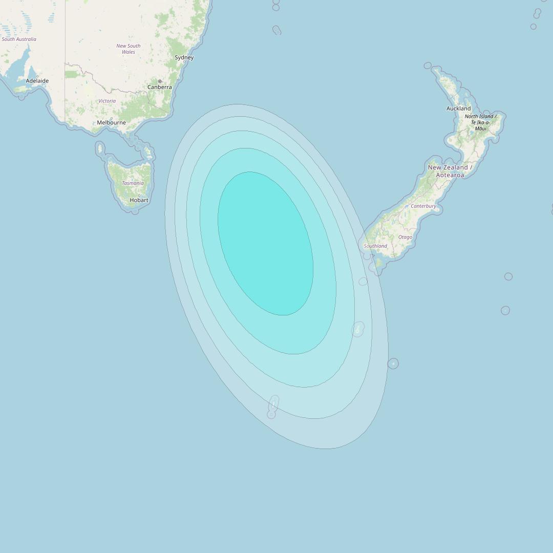 Inmarsat-4F1 at 143° E downlink L-band S113 User Spot beam coverage map