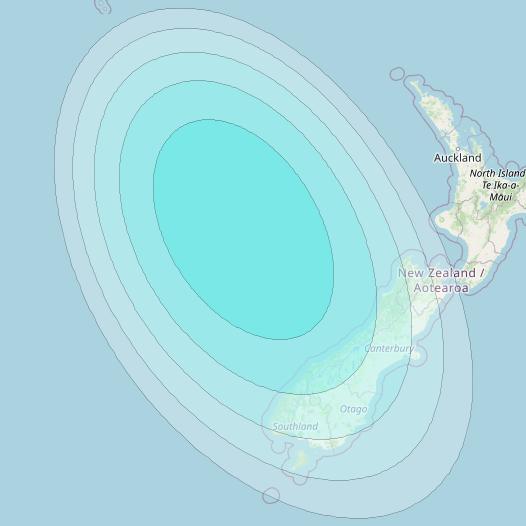 Inmarsat-4F1 at 143° E downlink L-band S127 User Spot beam coverage map