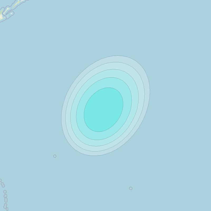 Inmarsat-4F1 at 143° E downlink L-band S136 User Spot beam coverage map