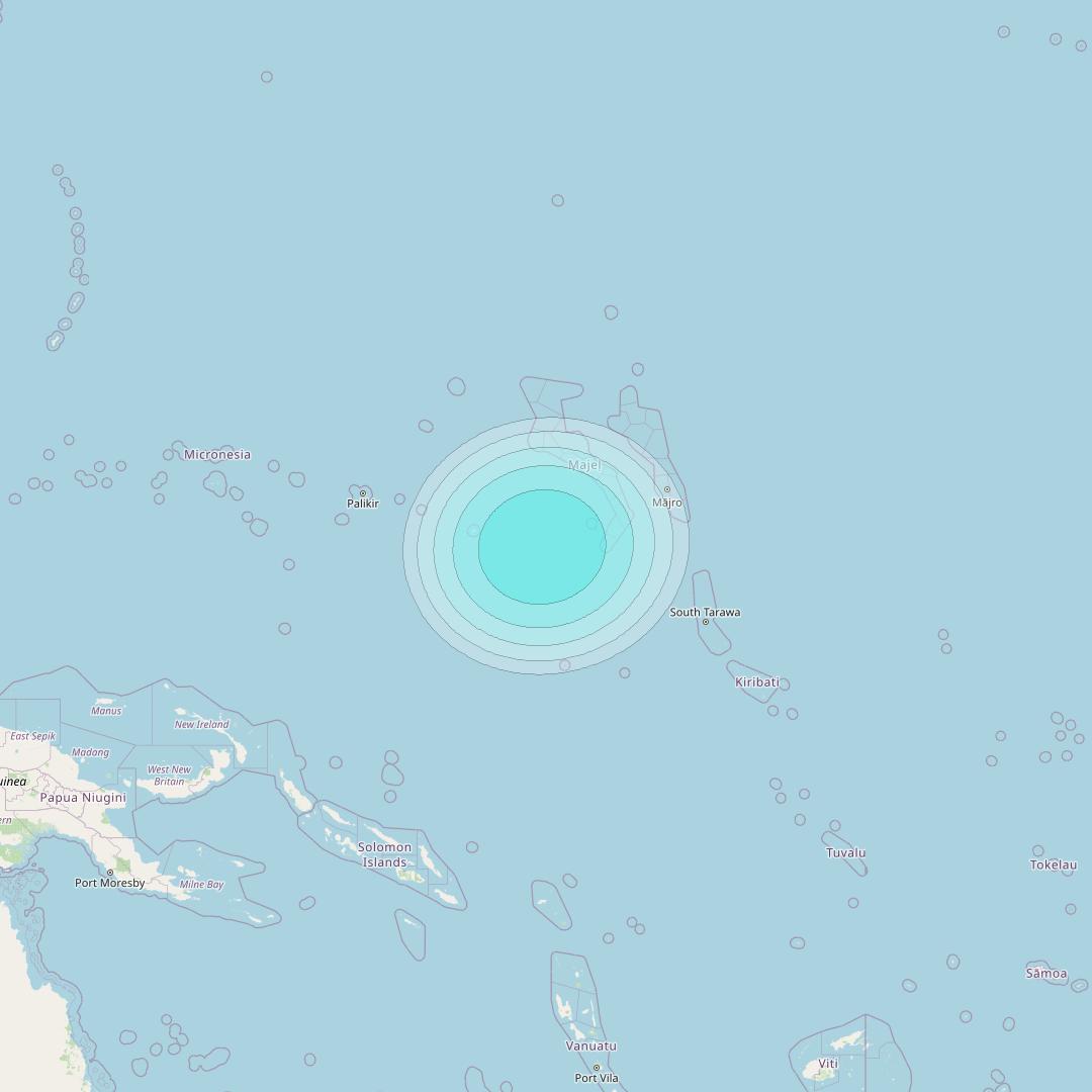 Inmarsat-4F1 at 143° E downlink L-band S147 User Spot beam coverage map