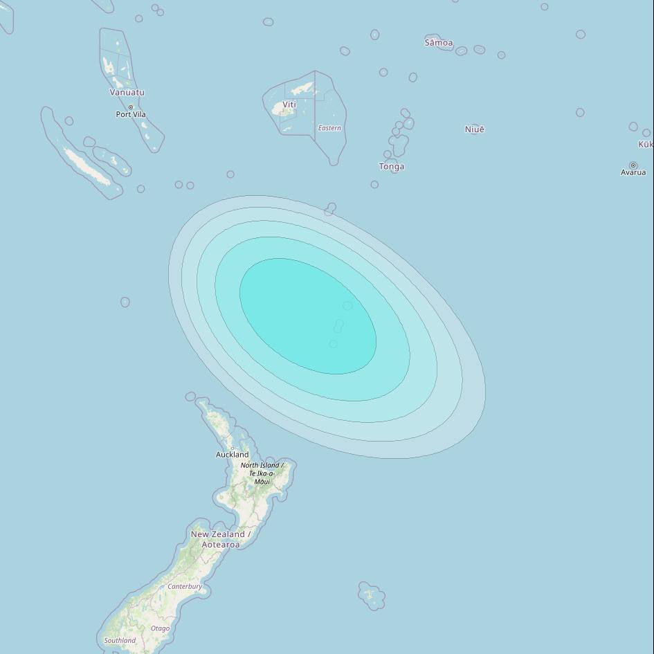 Inmarsat-4F1 at 143° E downlink L-band S156 User Spot beam coverage map