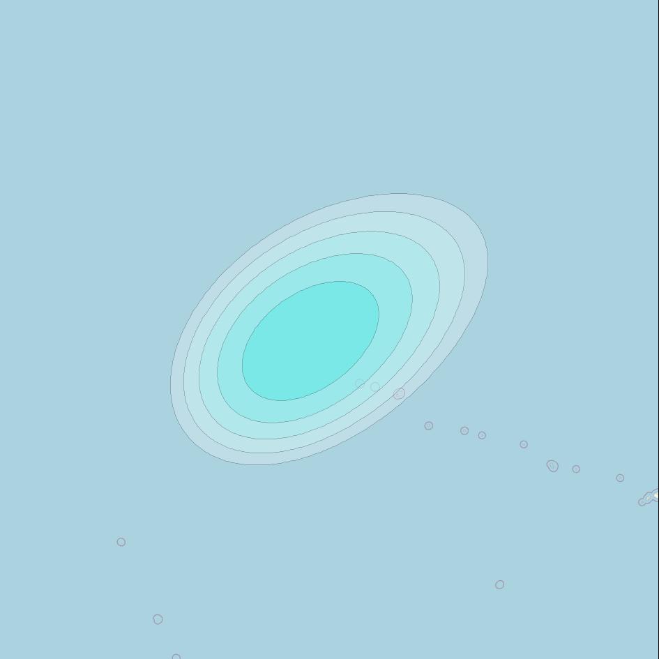 Inmarsat-4F1 at 143° E downlink L-band S164 User Spot beam coverage map