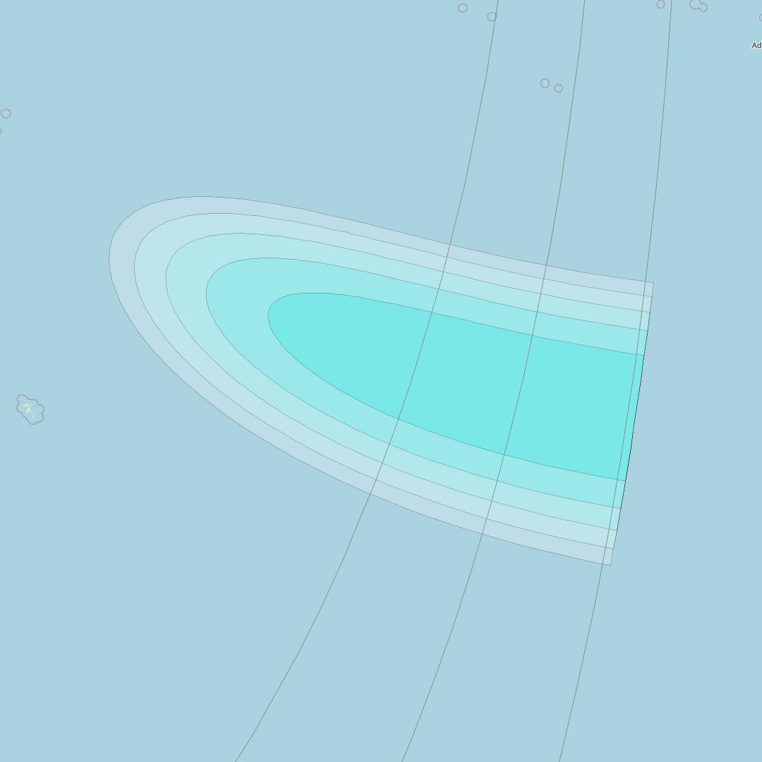 Inmarsat-4F1 at 143° E downlink L-band S167 User Spot beam coverage map