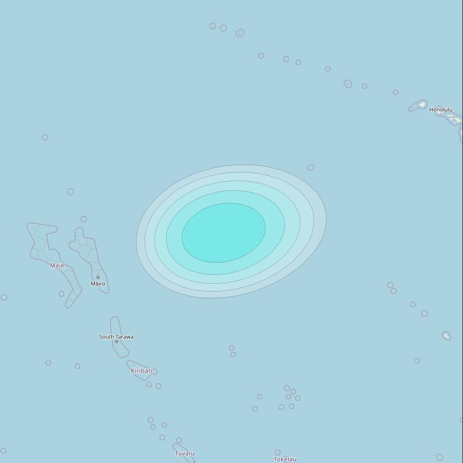 Inmarsat-4F1 at 143° E downlink L-band S174 User Spot beam coverage map