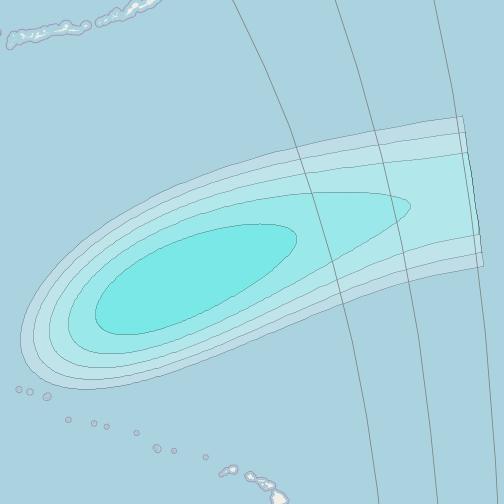 Inmarsat-4F1 at 143° E downlink L-band S177 User Spot beam coverage map