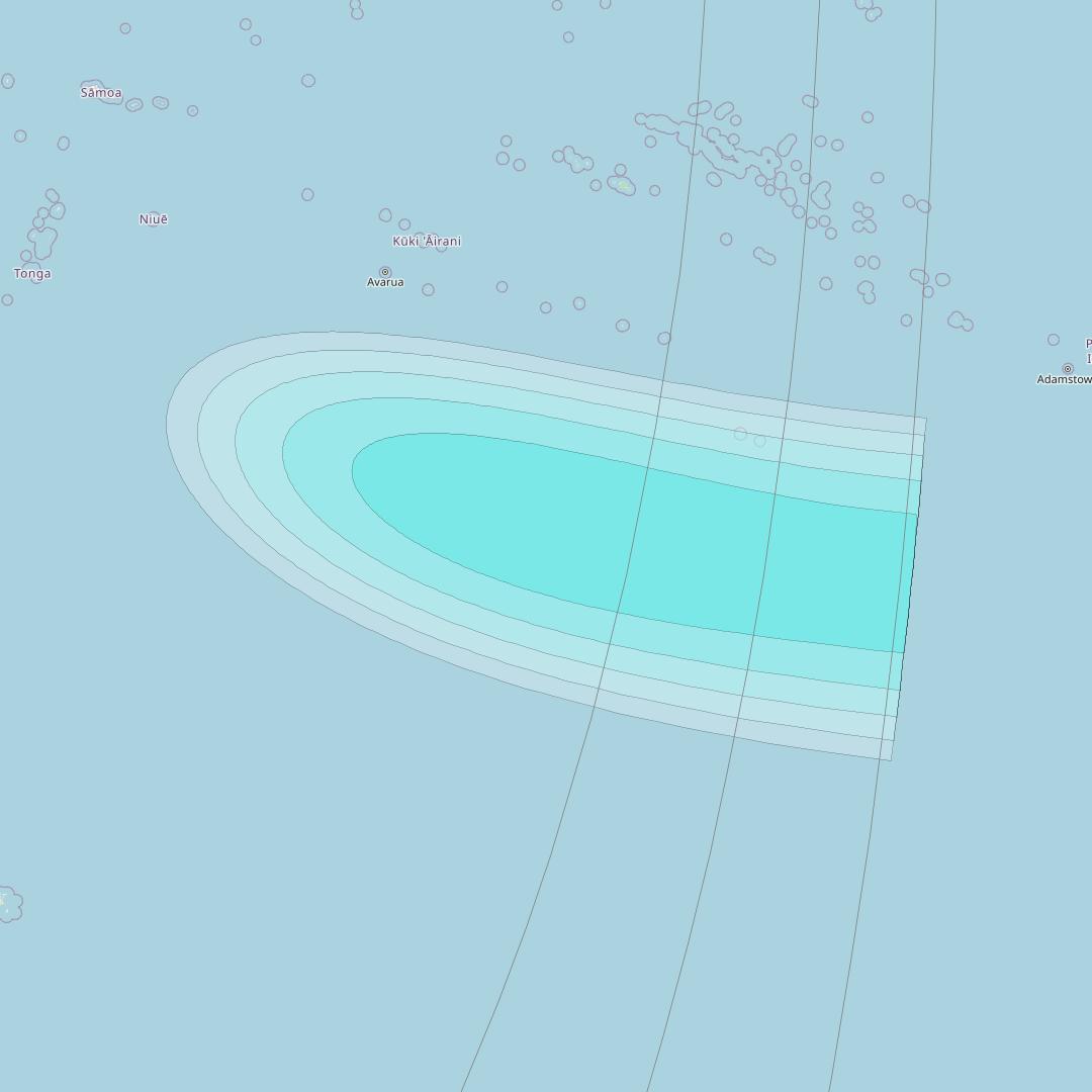 Inmarsat-4F1 at 143° E downlink L-band S179 User Spot beam coverage map
