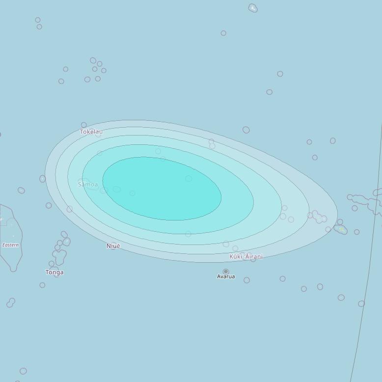 Inmarsat-4F1 at 143° E downlink L-band S181 User Spot beam coverage map