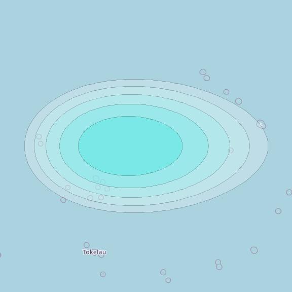 Inmarsat-4F1 at 143° E downlink L-band S183 User Spot beam coverage map