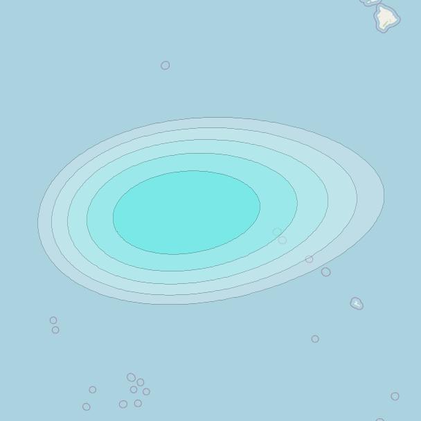 Inmarsat-4F1 at 143° E downlink L-band S184 User Spot beam coverage map