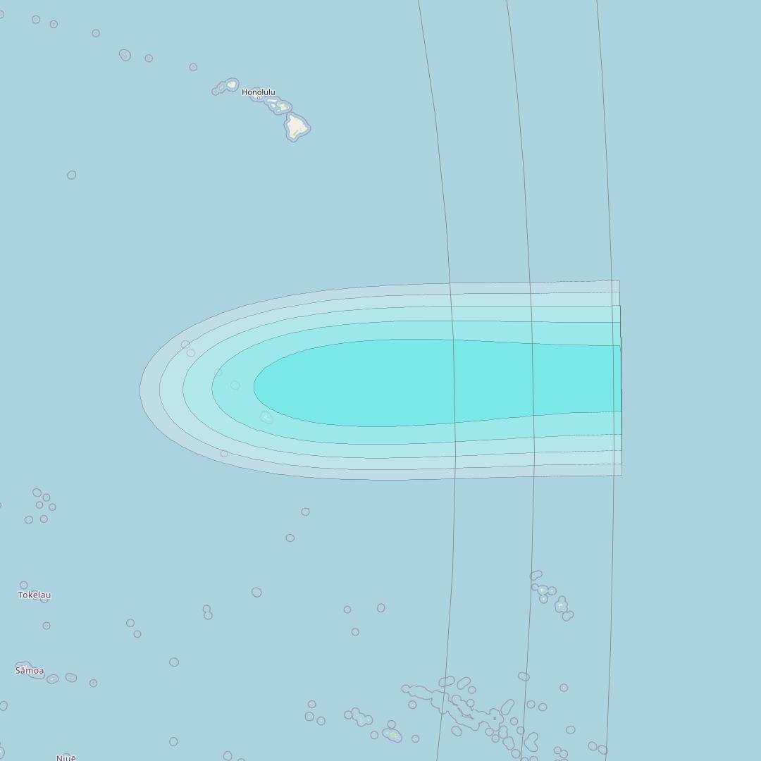 Inmarsat-4F1 at 143° E downlink L-band S191 User Spot beam coverage map
