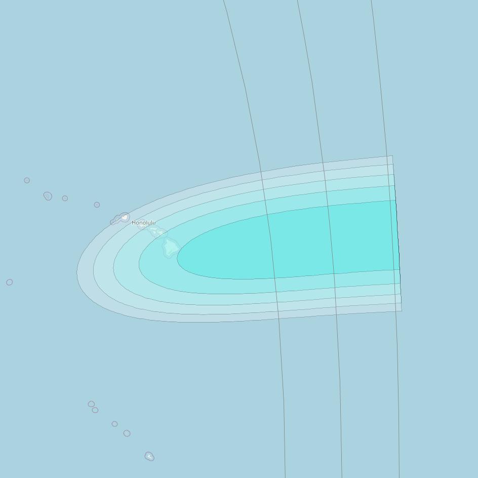 Inmarsat-4F1 at 143° E downlink L-band S193 User Spot beam coverage map