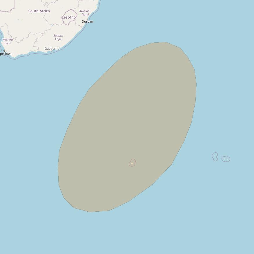 Inmarsat GX1 at 63° E downlink Ka-band S20DL Spot beam coverage map