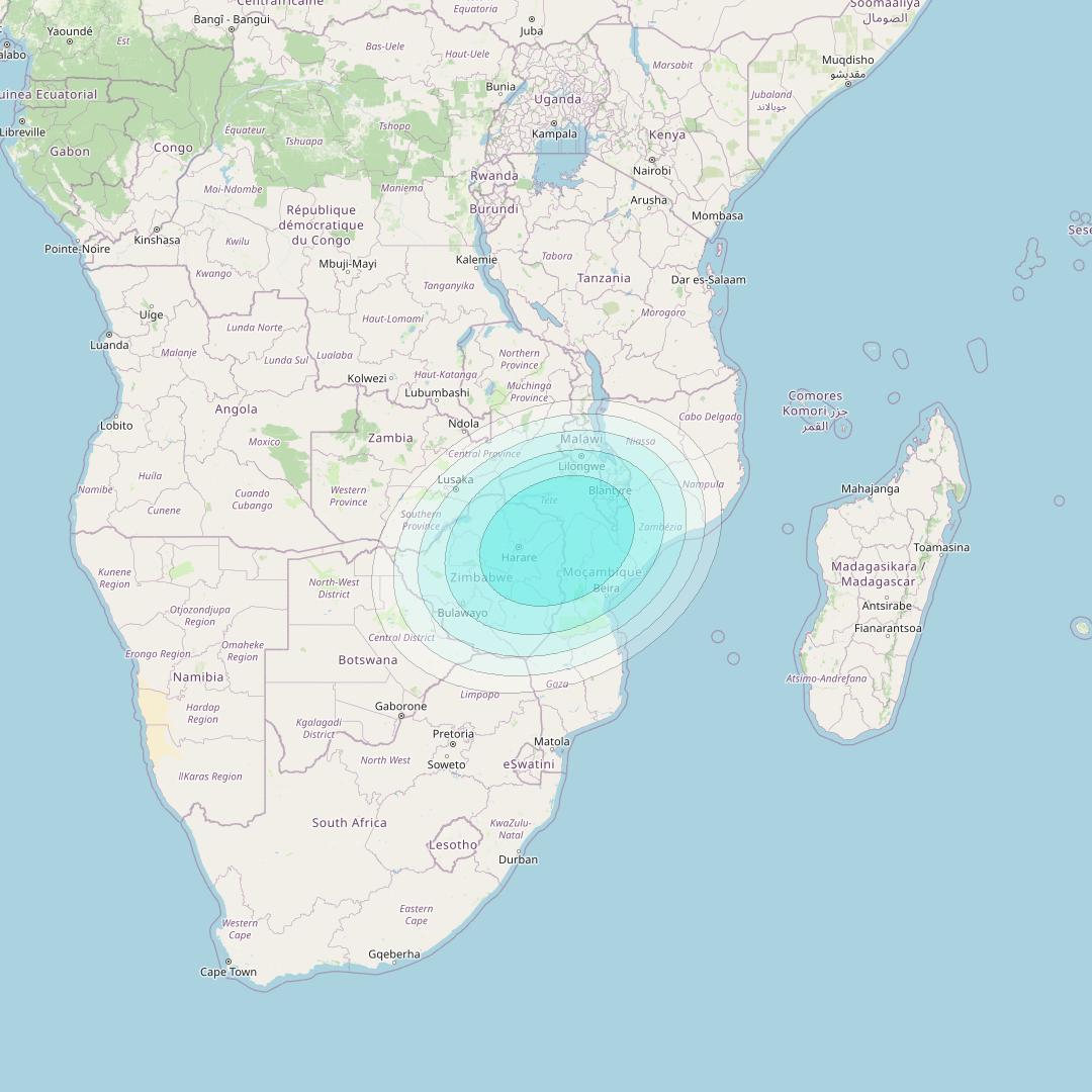 Inmarsat-4F2 at 64° E downlink L-band S032 User Spot beam coverage map