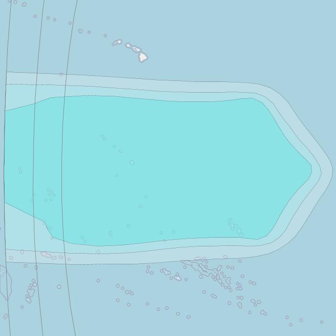 Inmarsat-4F3 at 98° W downlink L-band R018 Regional Spot beam coverage map