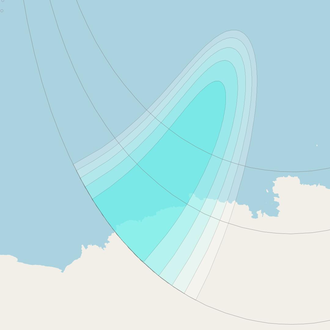 Inmarsat-4F3 at 98° W downlink L-band S068 User Spot beam coverage map