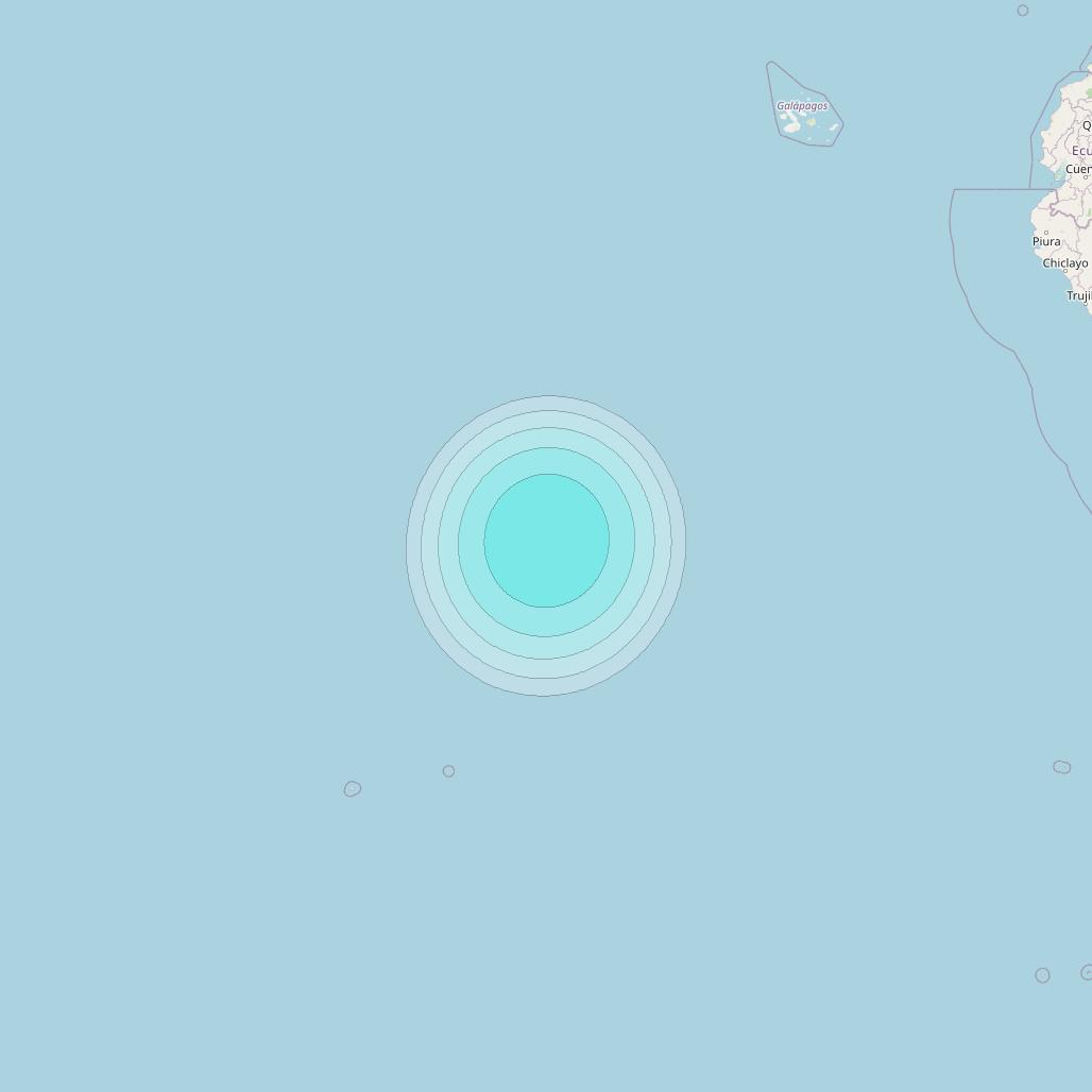 Inmarsat-4F3 at 98° W downlink L-band S087 User Spot beam coverage map