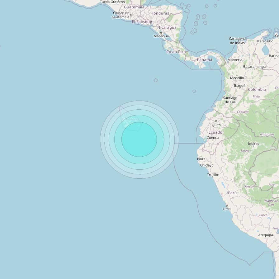 Inmarsat-4F3 at 98° W downlink L-band S118 User Spot beam coverage map