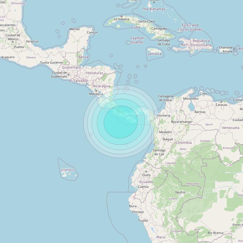 Inmarsat-4F3 at 98° W downlink L-band S133 User Spot beam coverage map